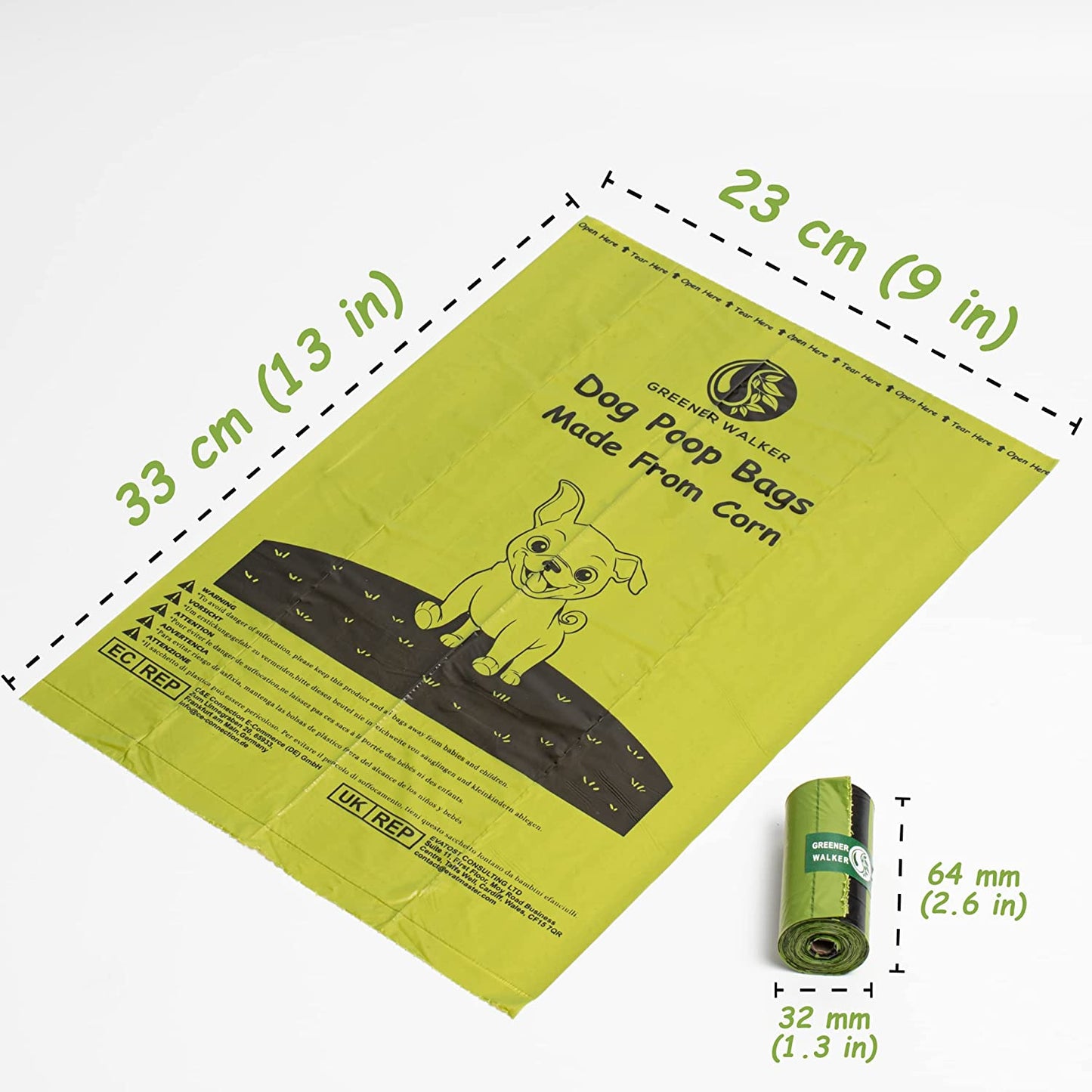 Poop Bags for Dog Waste-540 Bags,Extra Thick Strong 100% Leak Proof Biodegradable Dog Waste Bags (Brown)