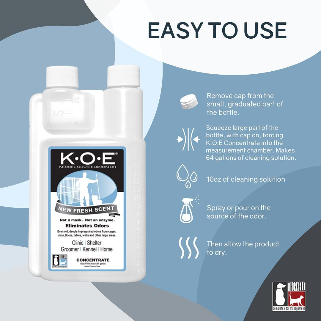 THORNELL KOEFS-P K.O.E Kennel Odor Eliminator Fresh Scent Concentrate