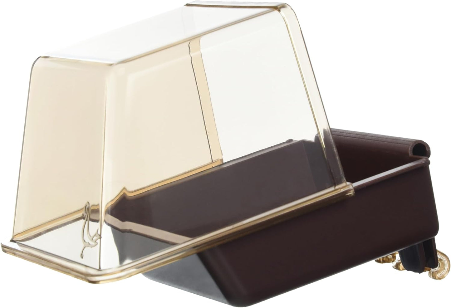 Penn Plax Clip-On Bird Bath – Comes with Universal Clips to Attach to Most Birdcages, 5.5 X 5.75 X 3.75 Inches