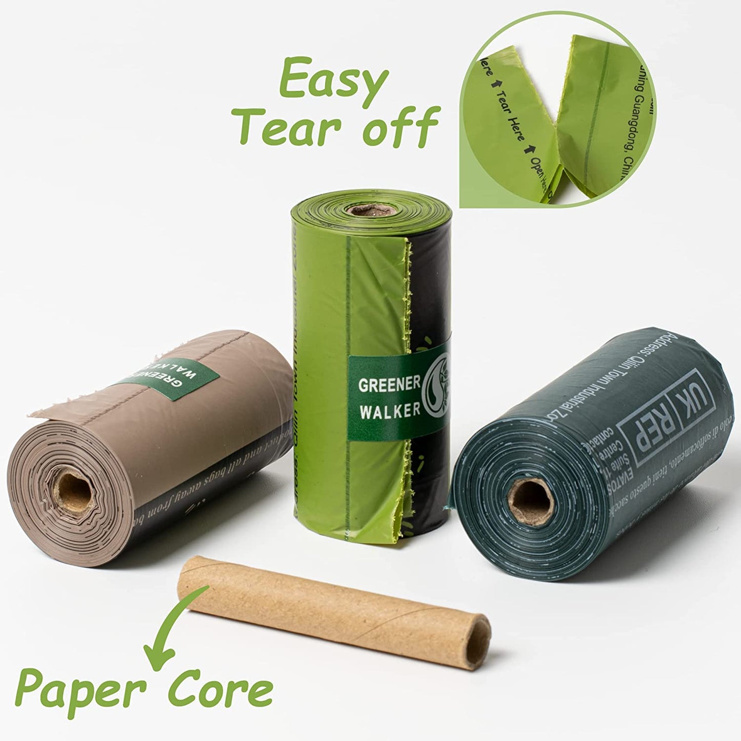 Poop Bags for Dog Waste-540 Bags,Extra Thick Strong 100% Leak Proof Biodegradable Dog Waste Bags (Brown)