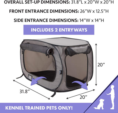 Large Pop Open Kennel, Portable Cat Cage Kennel, Waterproof Pet Bed, Carrier Collection