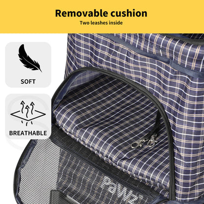 Pawz Large Pet Stroller Dog Cat Carrier Travel Pushchair Foldable Pram 3 Wheels