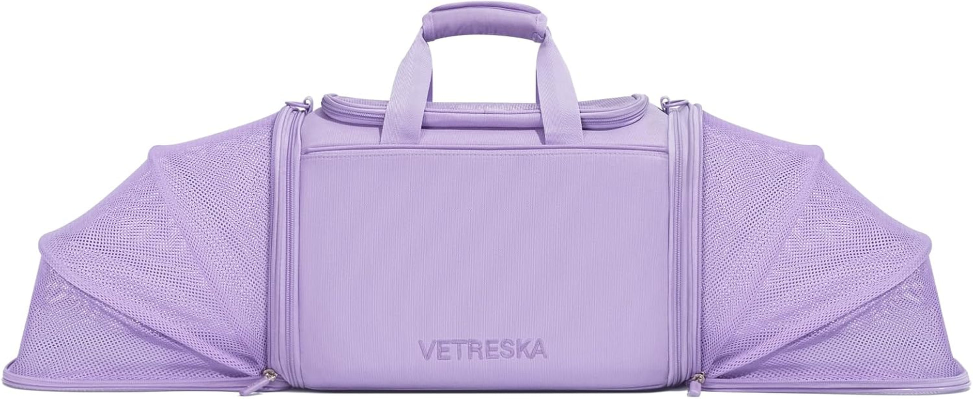 Expandable Cat Carrier,Dog Carrier for Small Medium Puppies,Soft-Sided Pet Carrier Airline Approved,Collapsible Travel Cats/Puppy Carrier with Locking Safety Zippers and Anti-Scratch Mesh